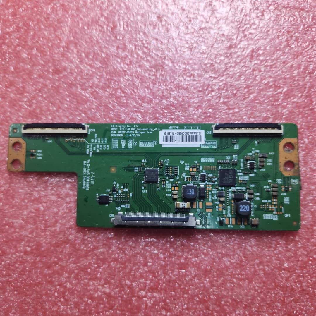 T-con LG V15 FHD DRD_non-scaning_v0.3 P/N: 6870C-0532A Halogen Free